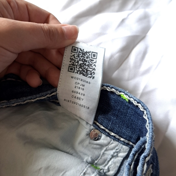 True religion | Blue faded ripped women's CASEY , low rise super skinny Jean - Picture 9 of 14